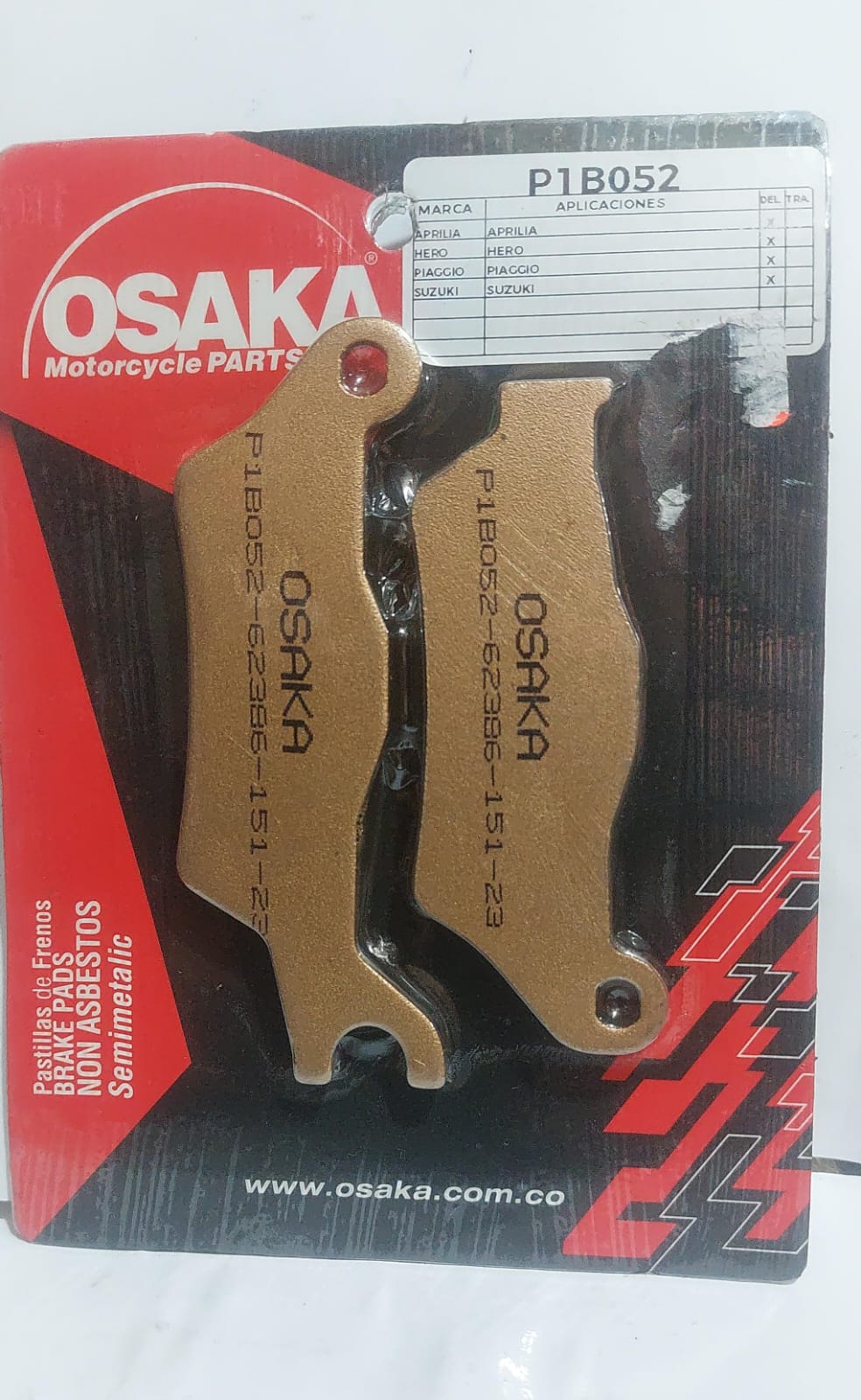 Pastilla post Gixxer150/Hero 150