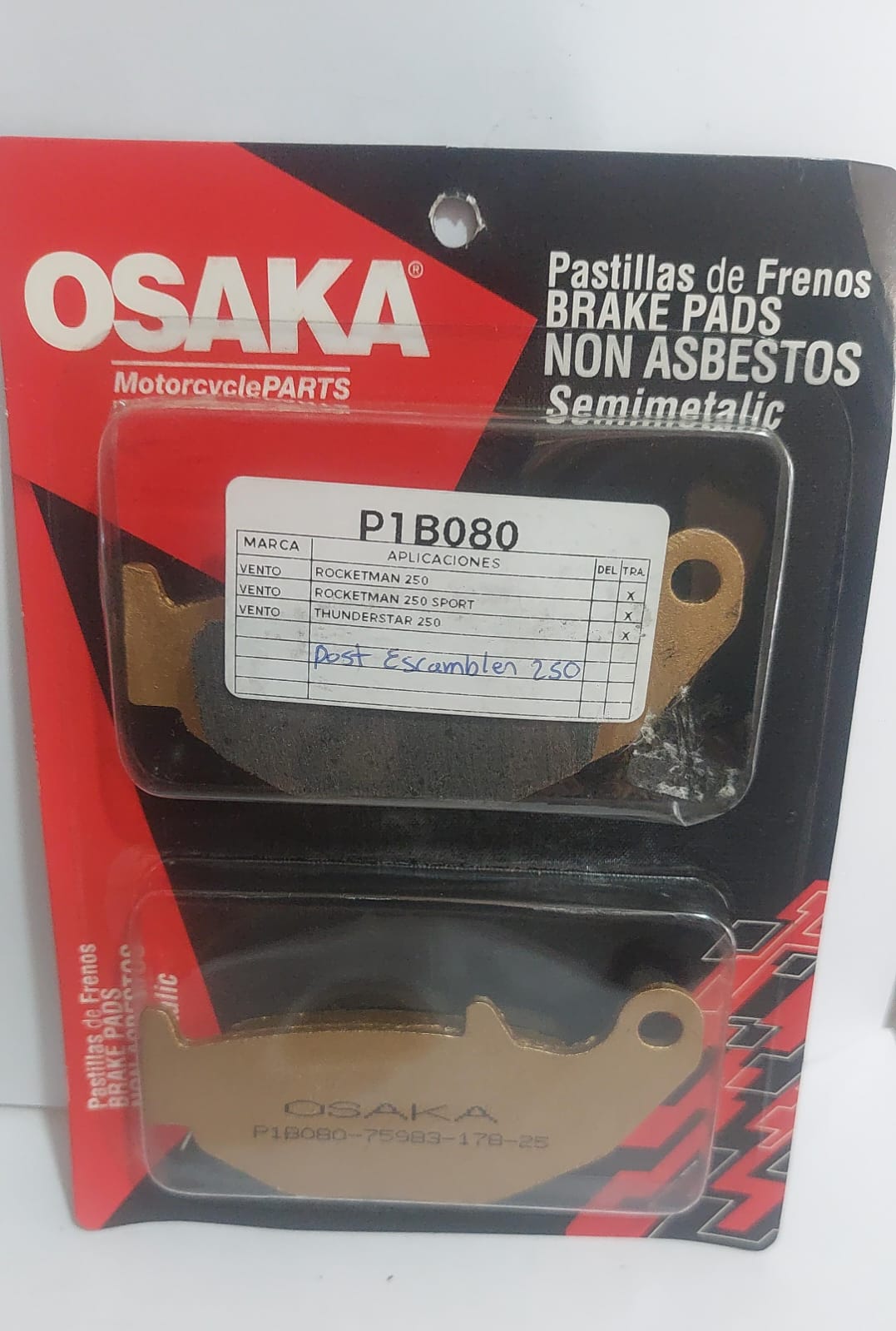 Pastilla post daytona Escamber250