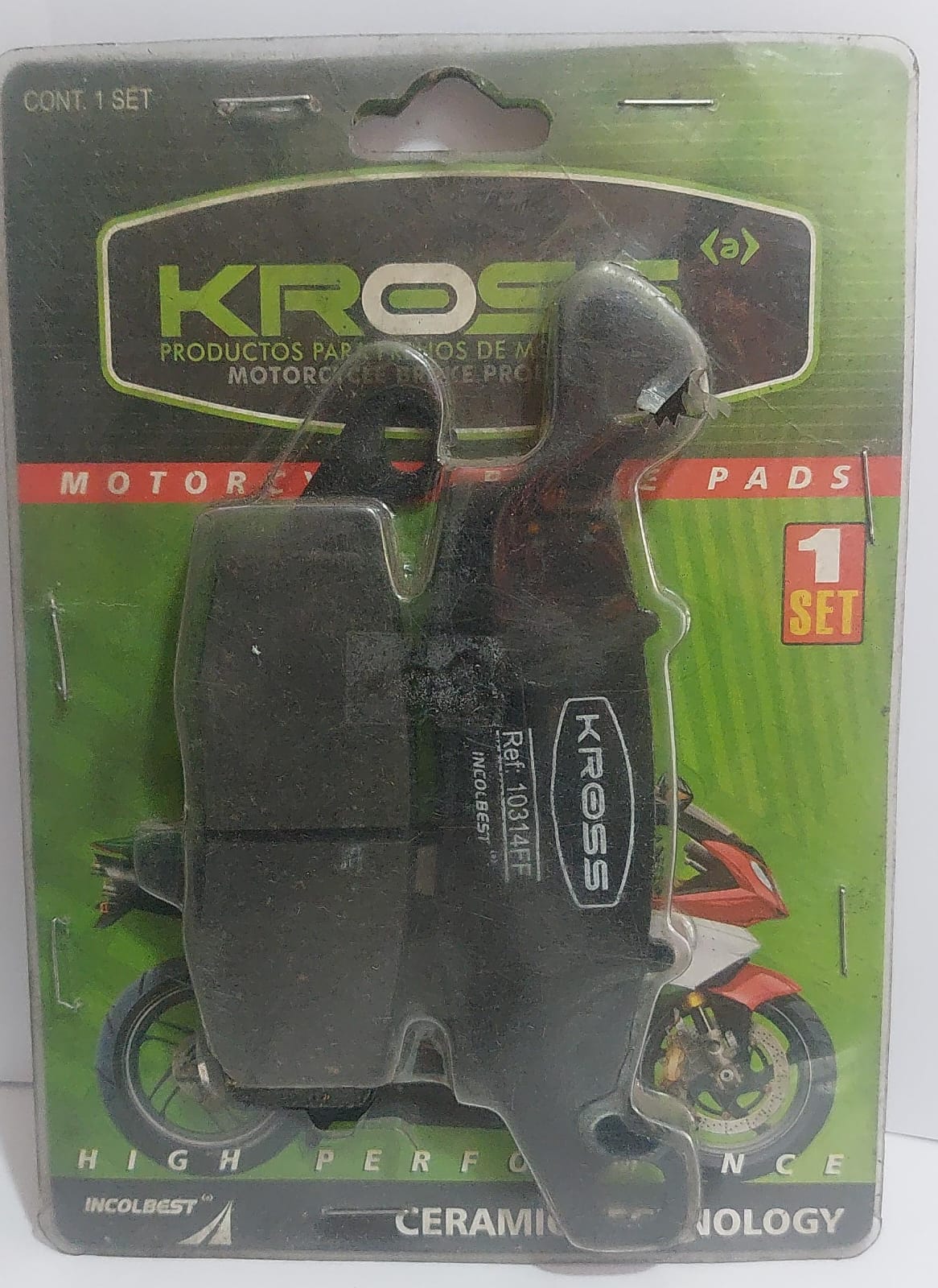 Pastillas kross delan suzuki650 izquierda